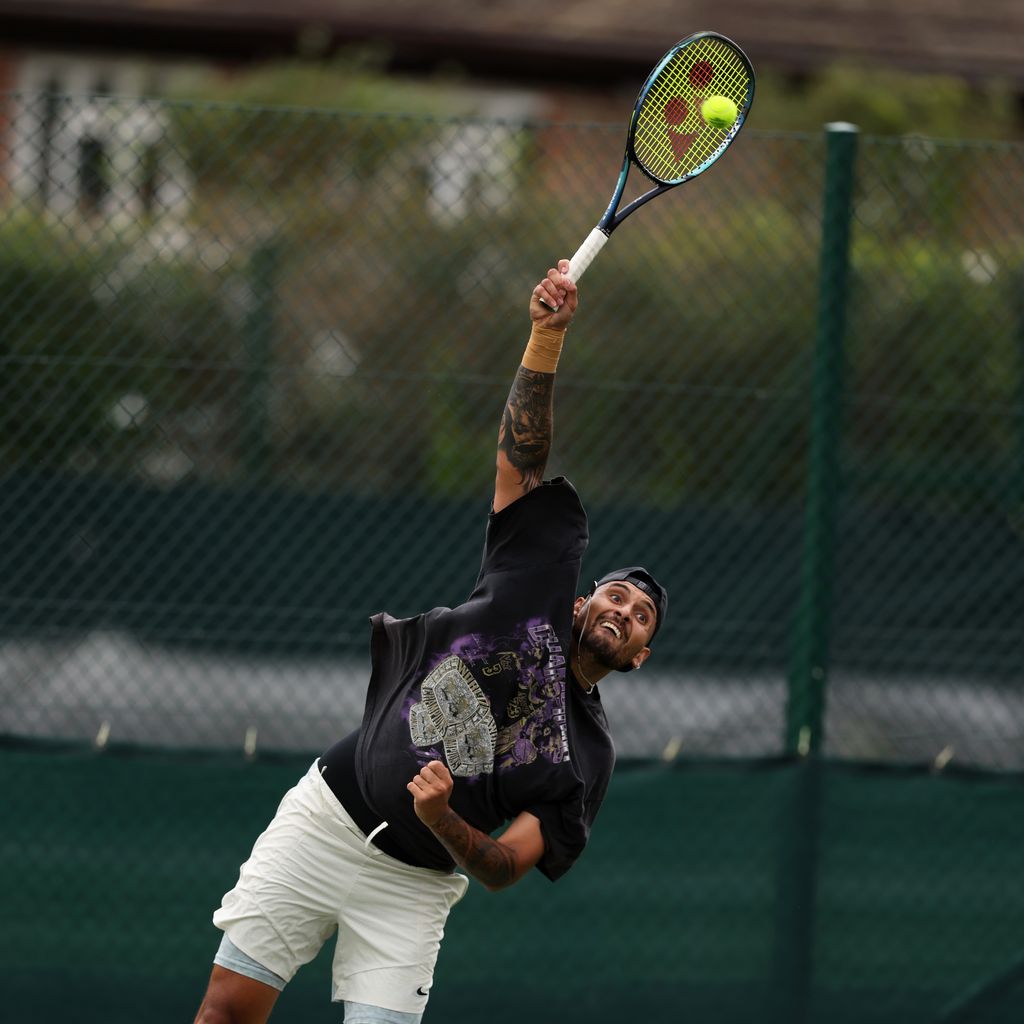 Nick Kyrgios auf dem Tennisplatz
