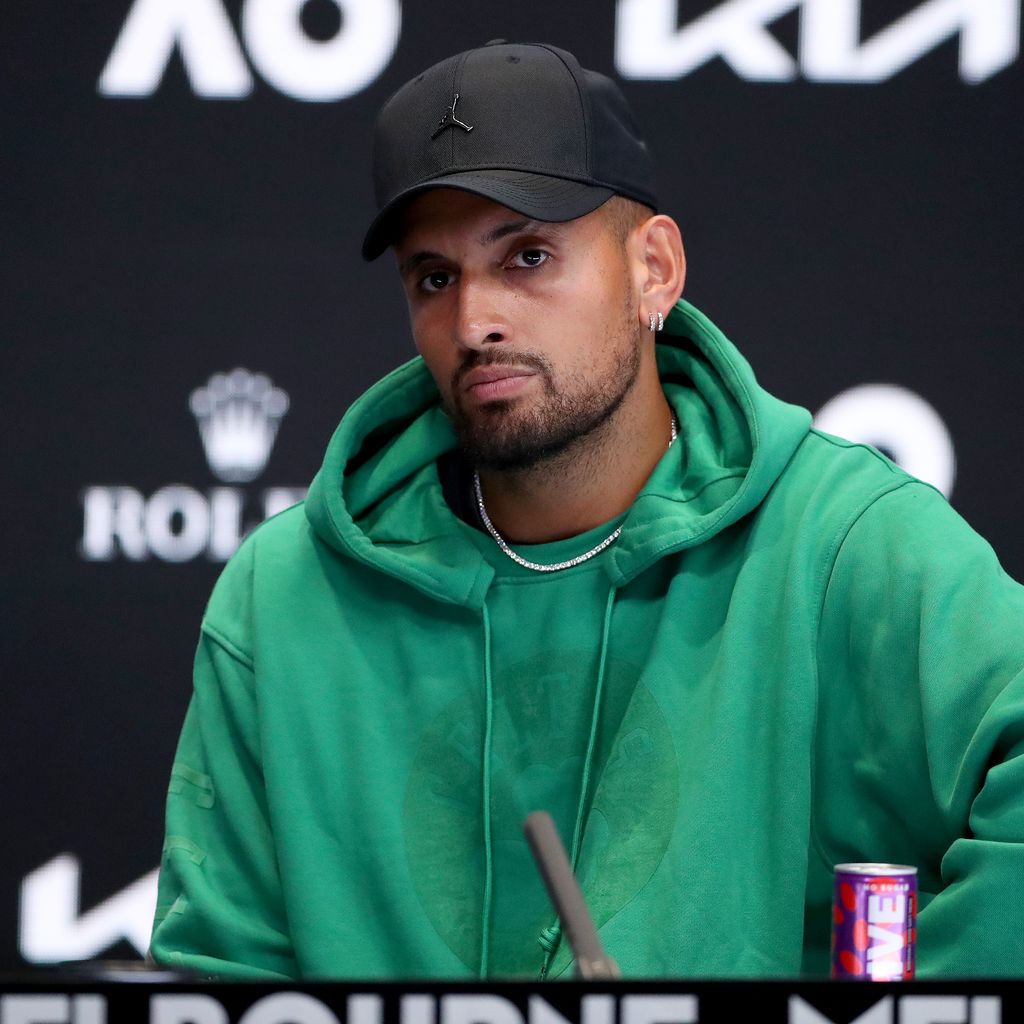 Nick Kyrgios bei einer Pressekonferenz