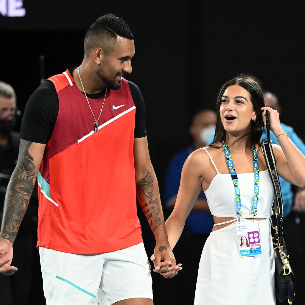 Nick Kyrgios und Costeen Hatzi, Januar 2022