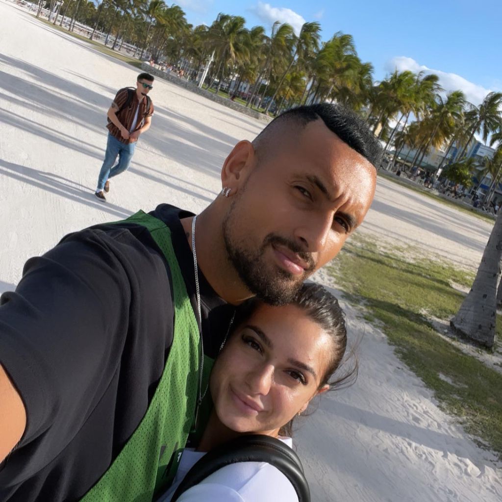 Tennisspieler Nick Kyrgios und seine Freundin Costeen Hatzi, 2022