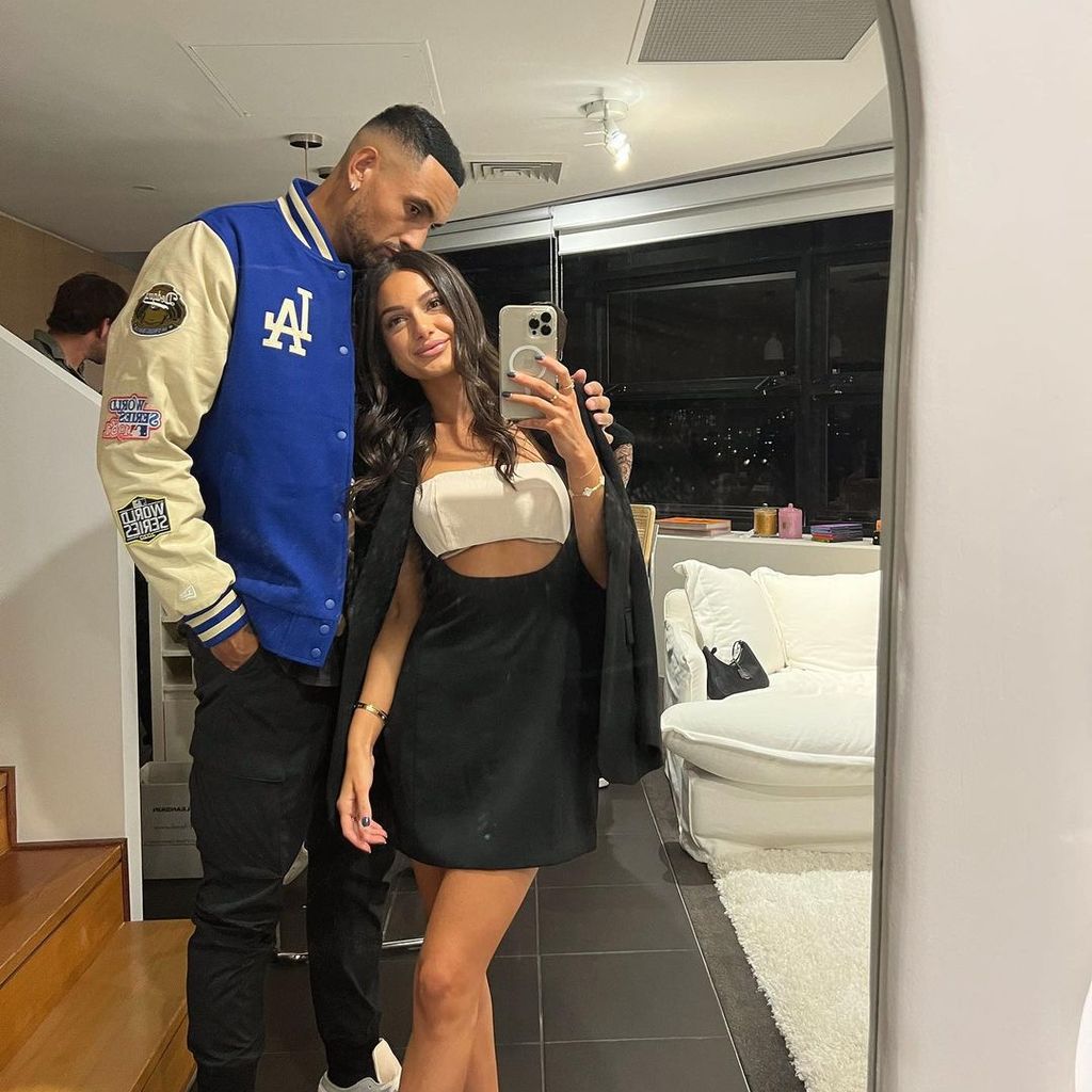 Nick Kyrgios und Costeen Hatzi im August 2022