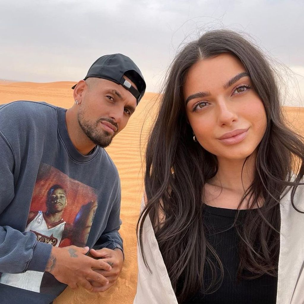 Nick Kyrgios mit seiner Freundin Costeen Hatzi