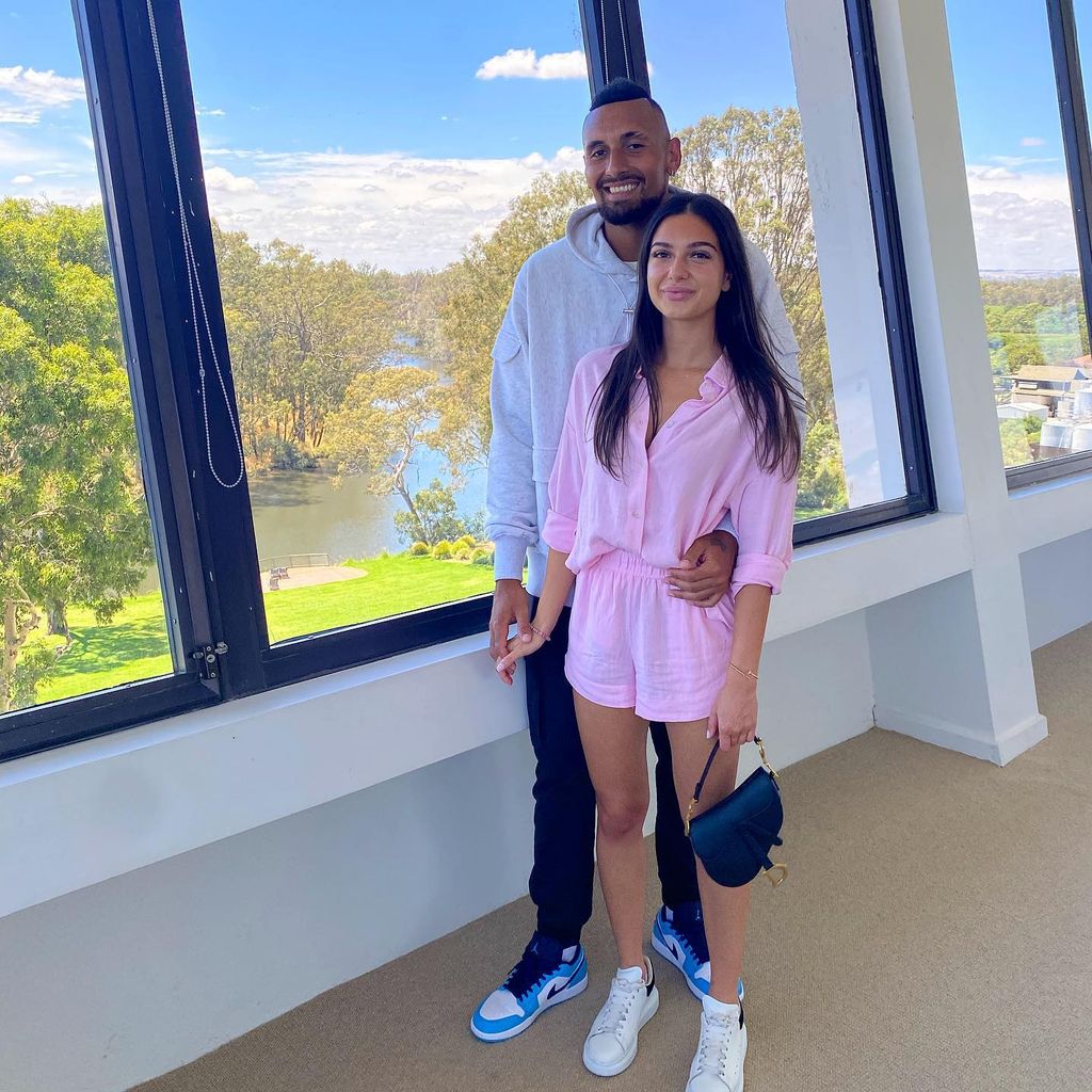 Nick Kyrgios und seine neue Freundin Costeen Hatzi im Januar 2022