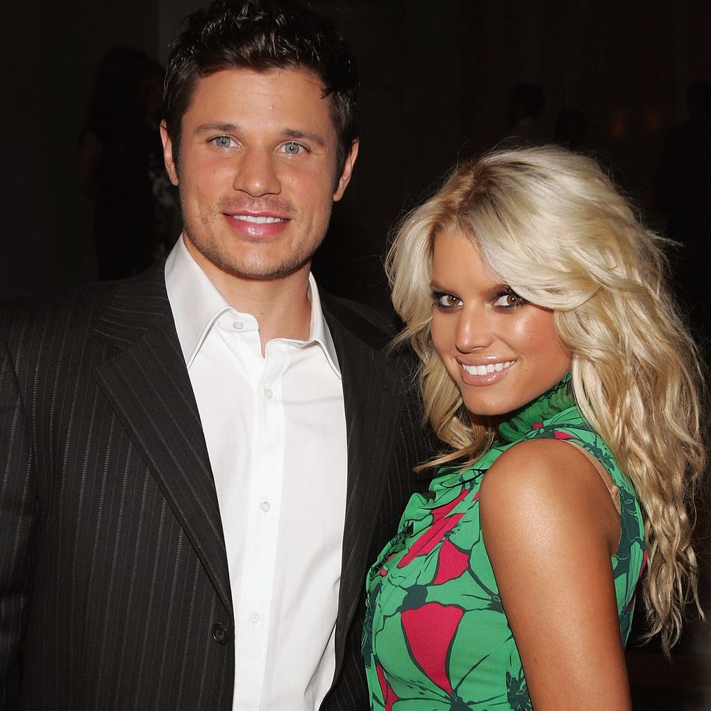 Nick Lachey und Jessica Simpson bei einer Fashion Show im November 2005