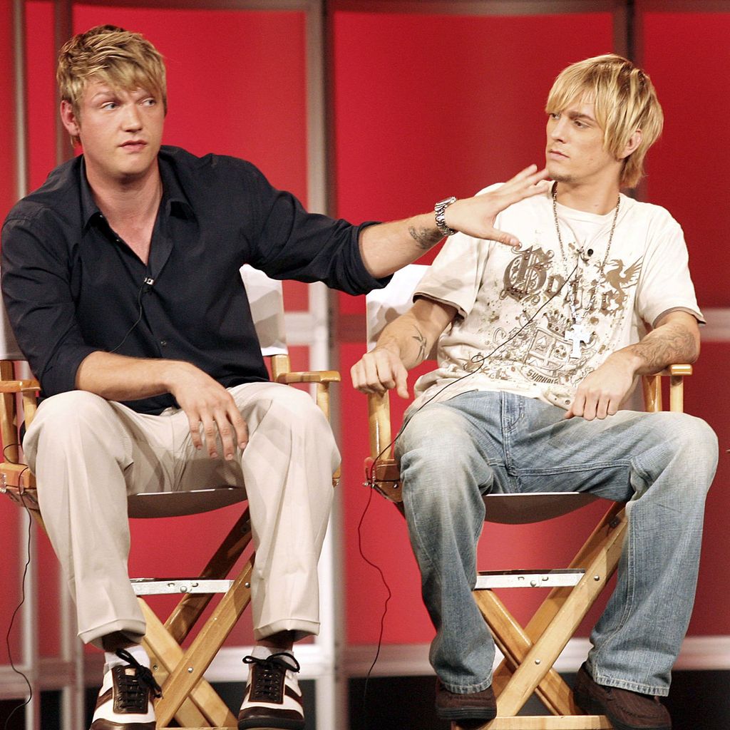 Nick Carter mit seinem Bruder Aaron (†34) im Juli 2006