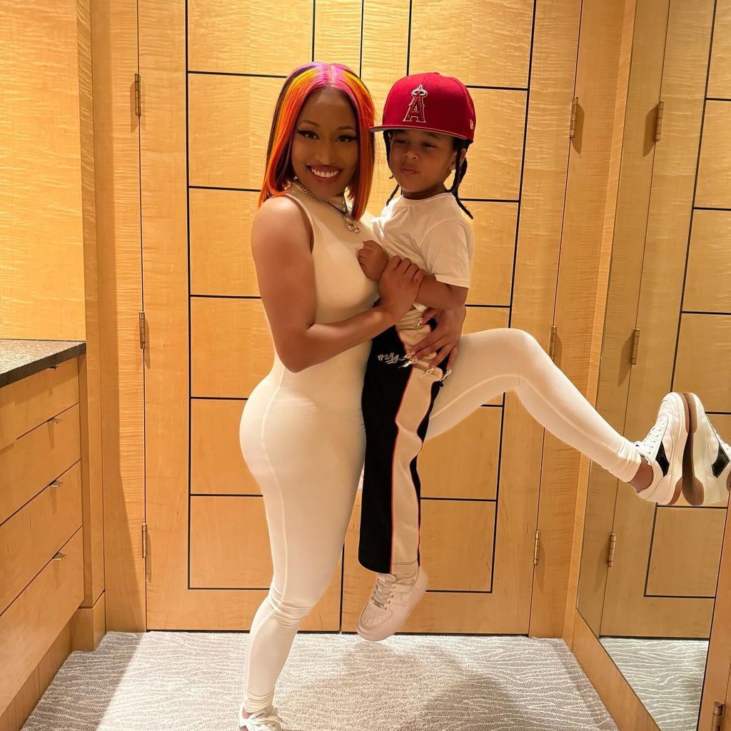 Nicki Minaj mit ihrem Sohn Papa Bear, Oktober 2024