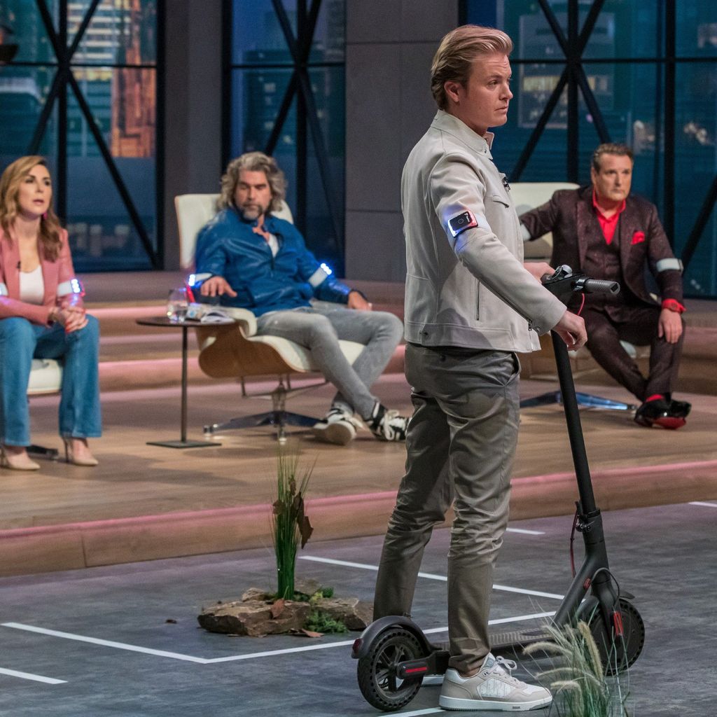 Nico Rosberg beim Pitch von Flasher bei "Die Höhle der Löwen"