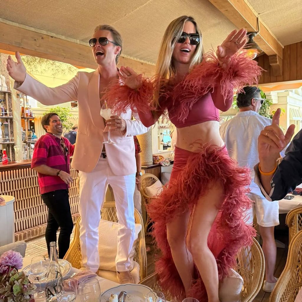 Nico Rosberg mit seiner Frau Vivian Rosberg an seinem 40. Geburtstag