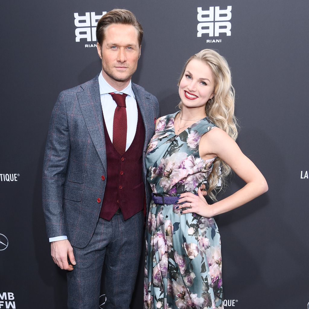Nico Schwanz mit Katja Kalugina bei der Fashion Week in Berlin 2019