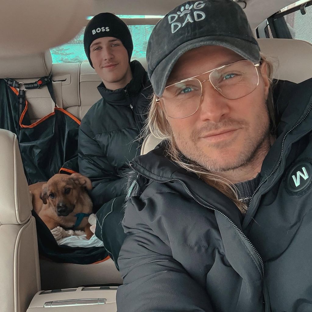Nico Schwanz und sein Sohn Damian, Januar 2025