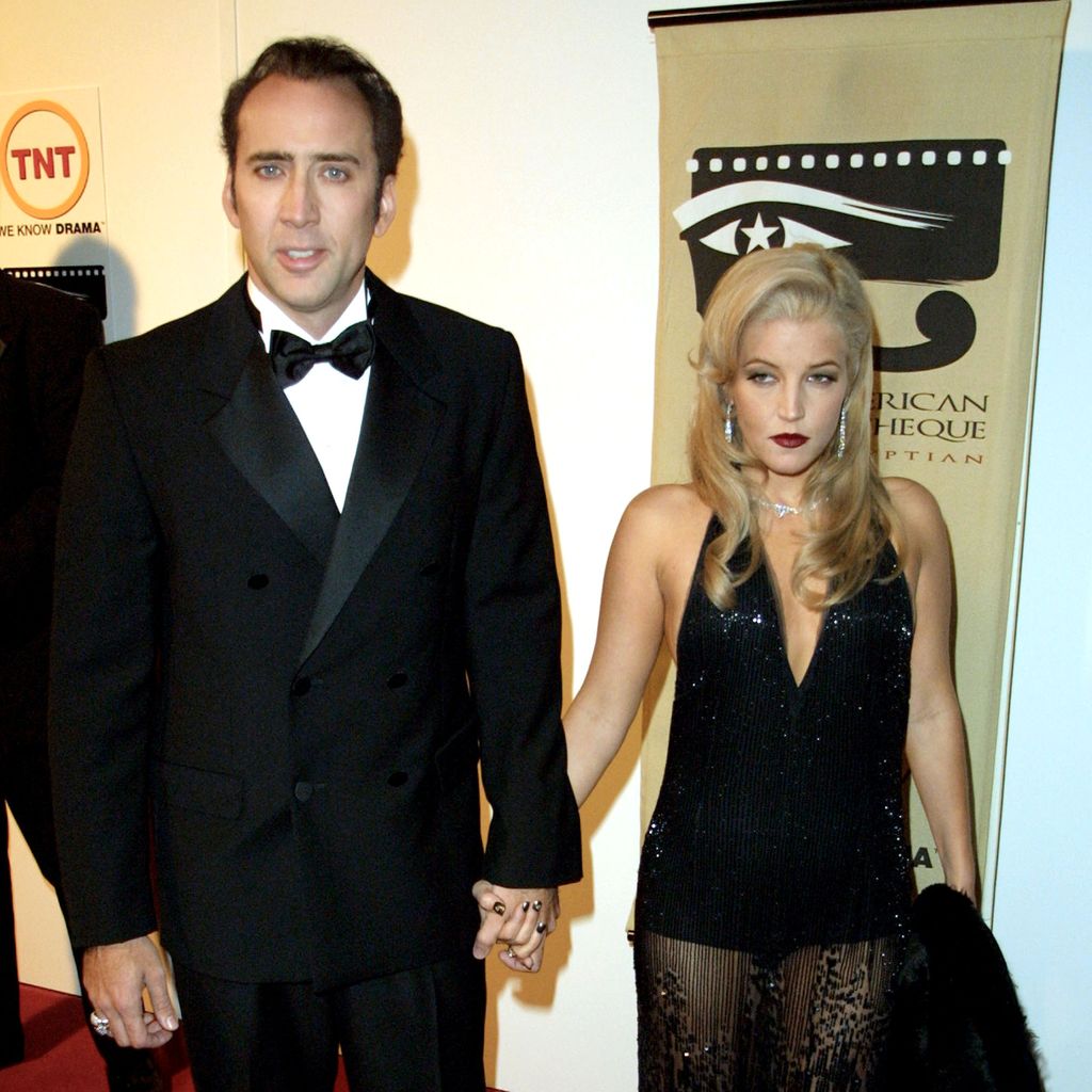 Nicolas Cage und Lisa Marie Presley im Oktober 2001