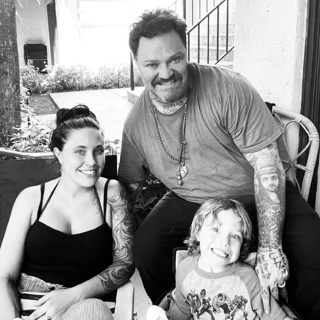 Nicole Boyd und Bam Margera mit ihrem Sohn Phoenix