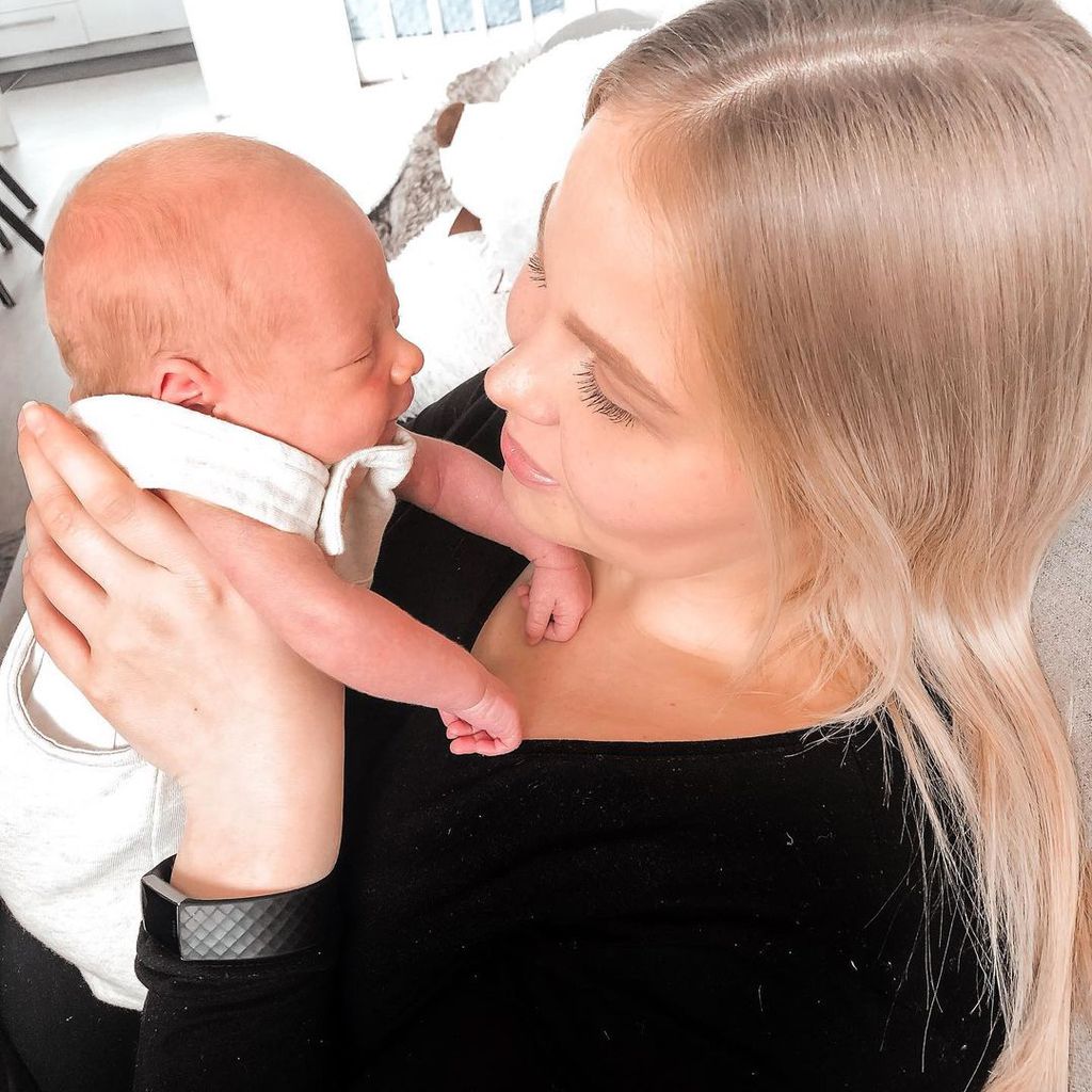 Nicole Handwerker mit ihrem Sohn im August 2020