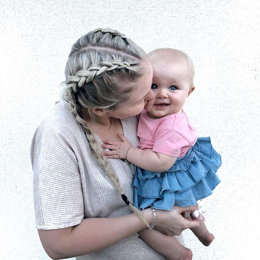 Nicole Handwerker mit ihrer Tochter, September 2019
