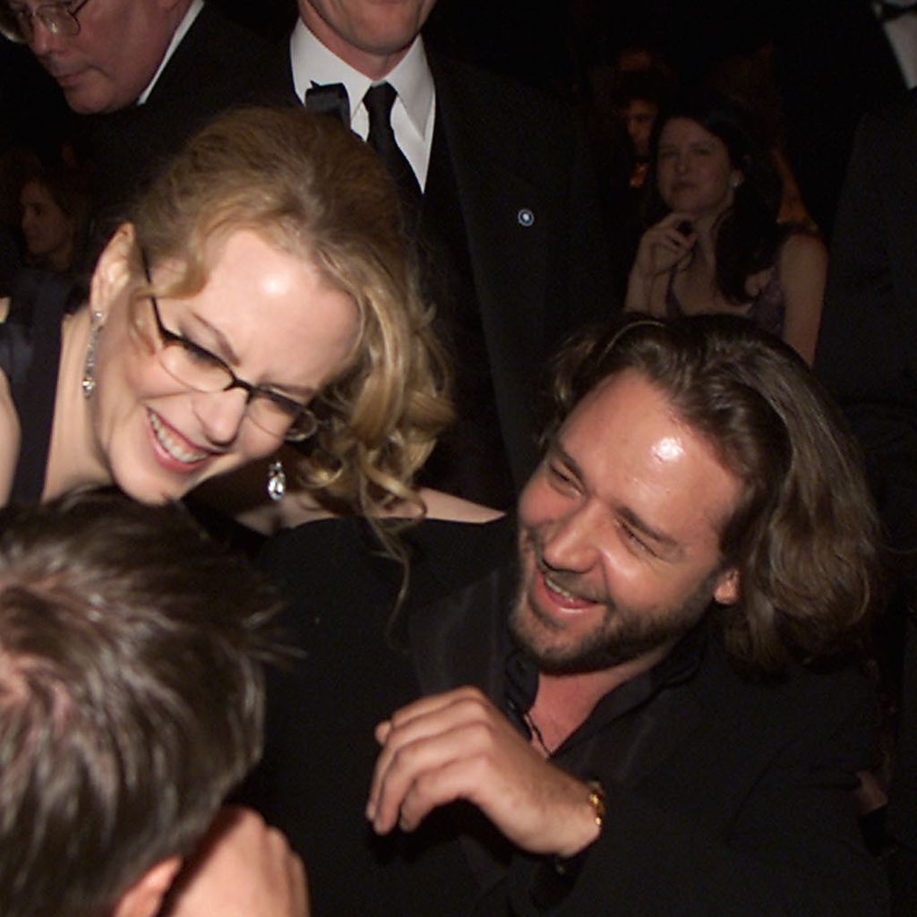 Nicole Kidman und Russell Crowe bei den Screen Actors Guild Awards 2002 im Shrine Auditorium in Los Angeles