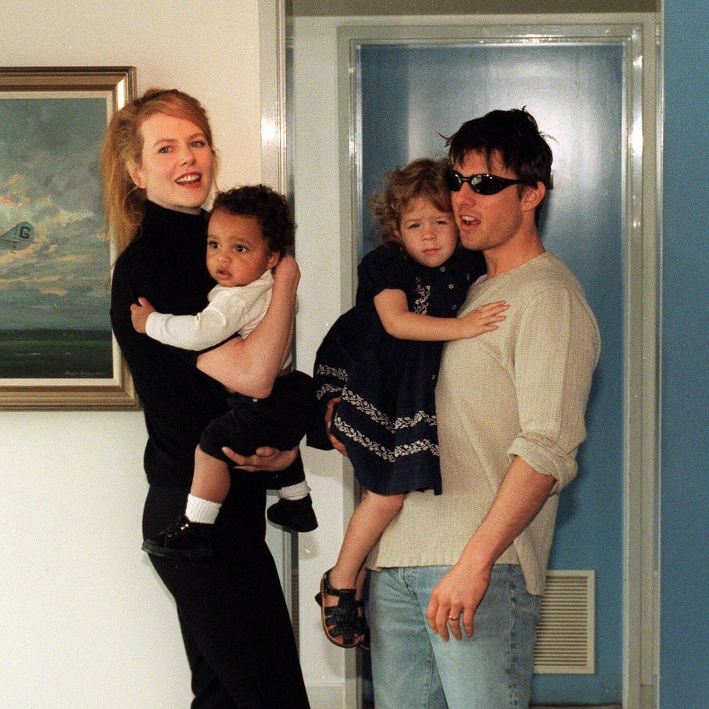 Nicole Kidman, Tom Cruise, Isabella Cruise und Connor Cruise 1996