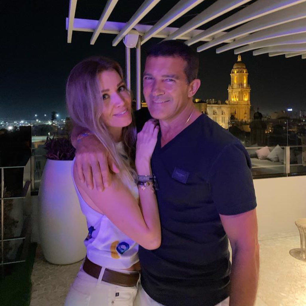 Nicole Kimpel und Antonio Banderas im Jahr 2020