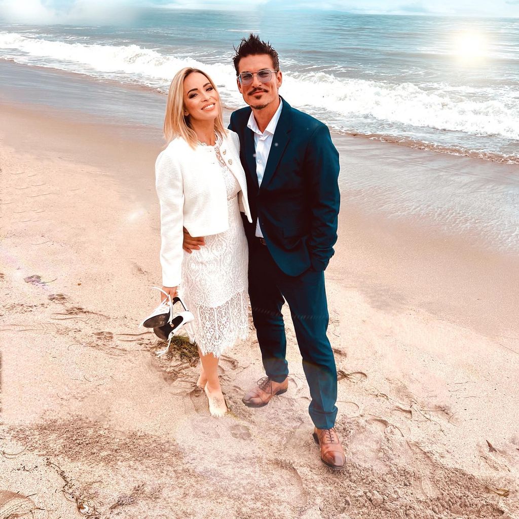 Nicole und Chris Töpperwien bei ihrer Hochzeit im Mai 2022