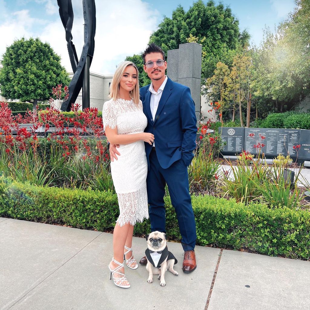 Nicole und Chris Töpperwien bei ihrer Hochzeit im Mai 2022