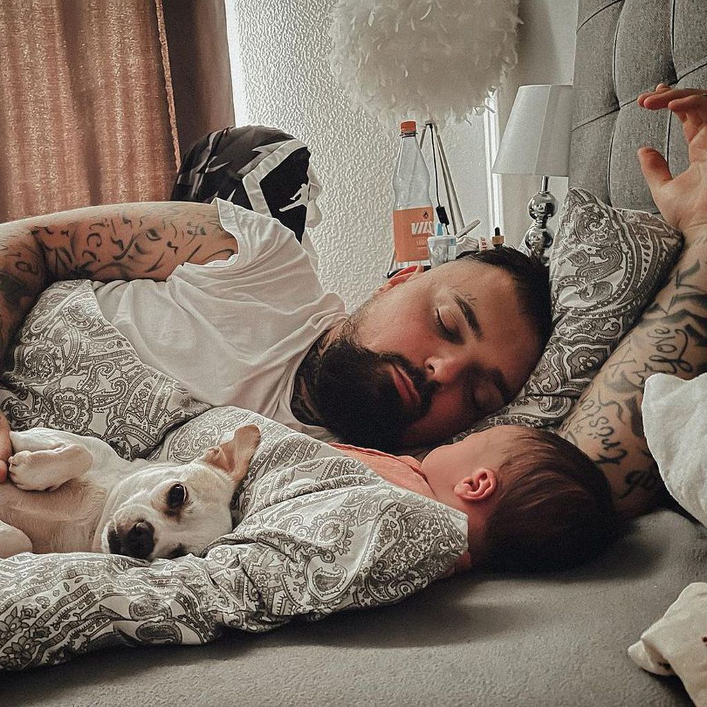 Nik Schröder mit seiner Tochter Hailey