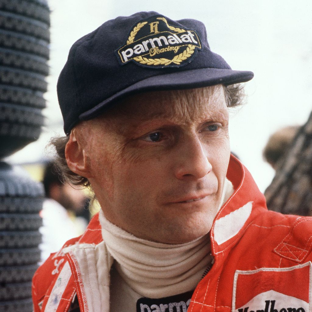 Rennfahrer Niki Lauda im Mai 1982 in Monaco