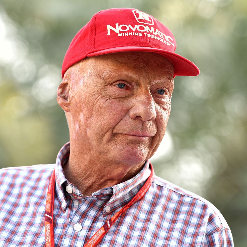 Niki Lauda vor dem Großen Preis von Bahrain im Jahr 2017