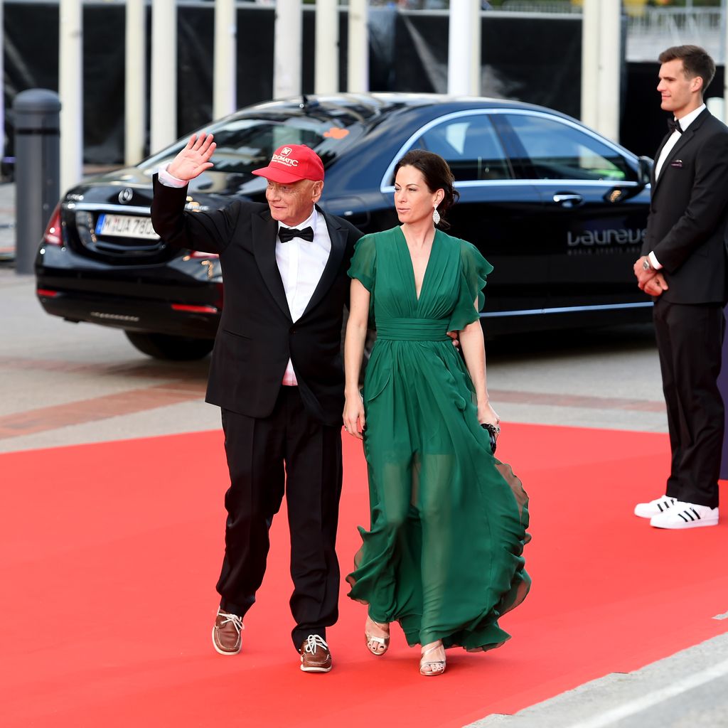 Niki Lauda und seine Frau Birgit bei einer Messe in Berlin 2016