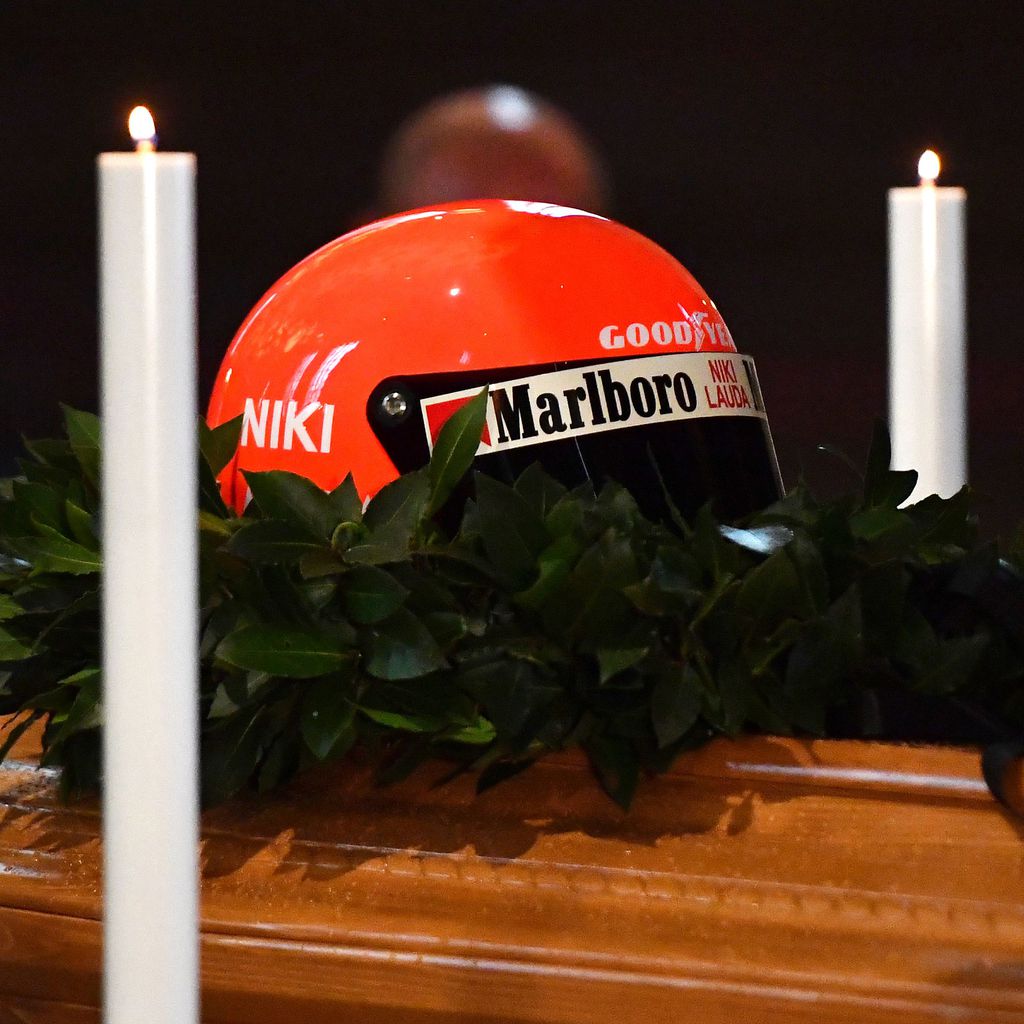Der Sarg von Niki Lauda