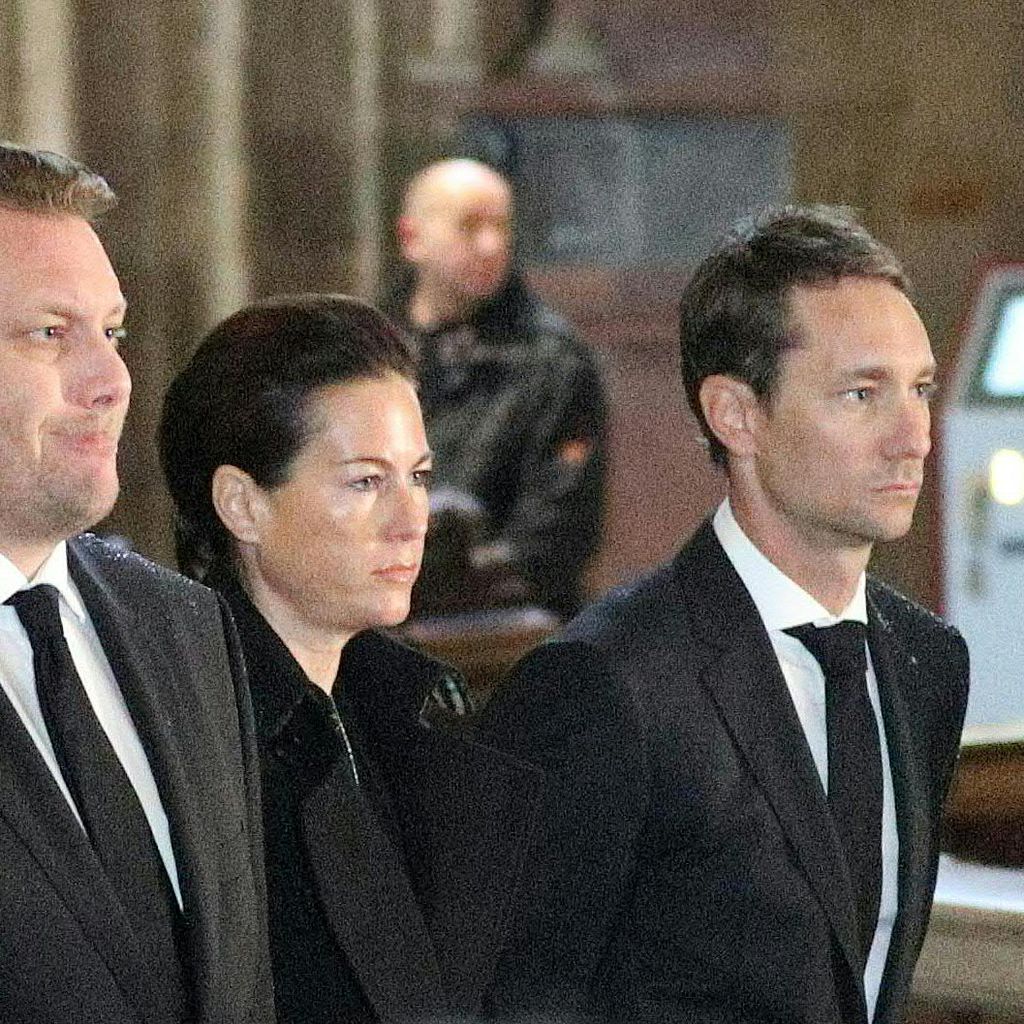 Niki Laudas Witwe Brigit Lauda und die Söhne Lukas und Mathias Lauda