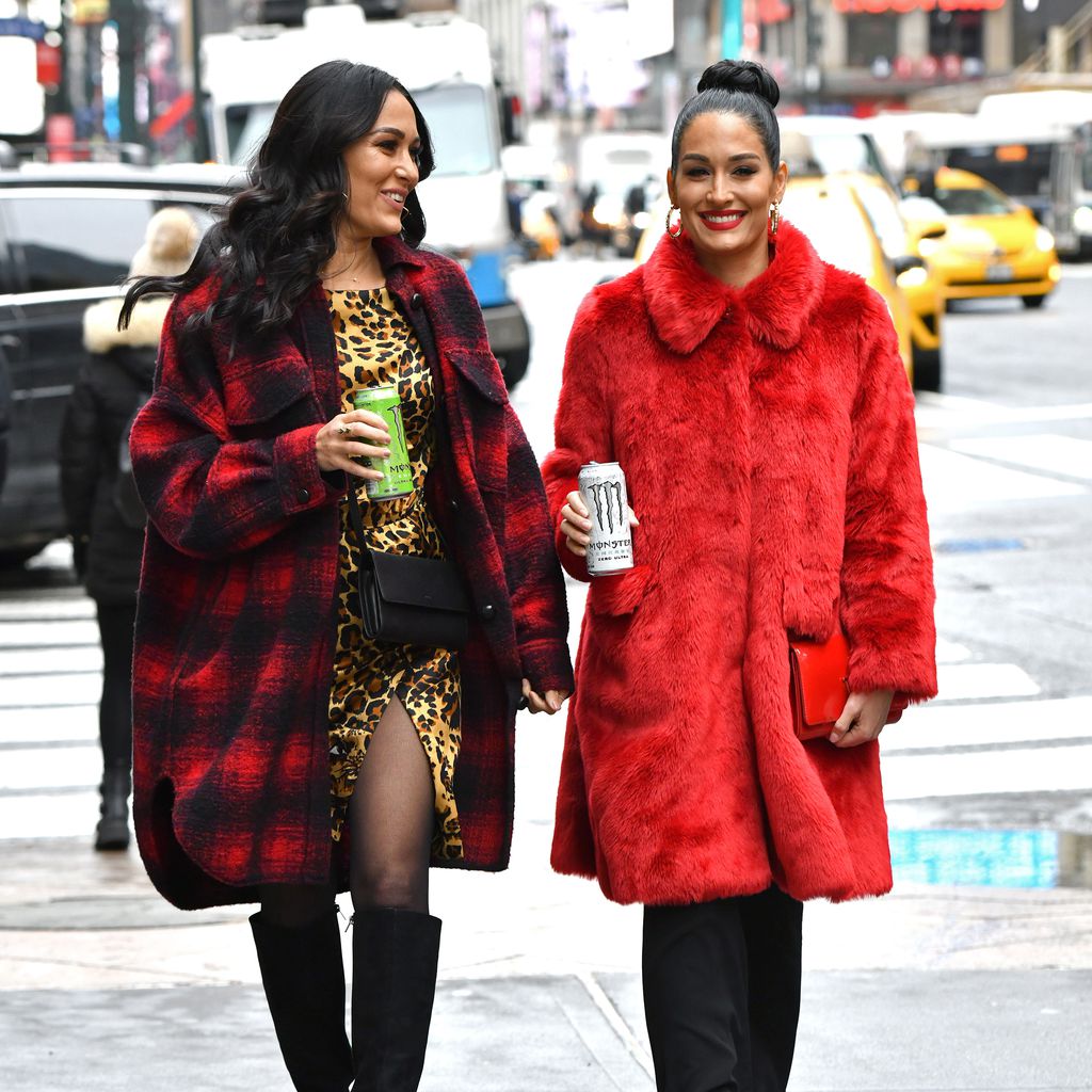 Nikki Bella und ihre Schwester Brie Bella im Dezember 2019
