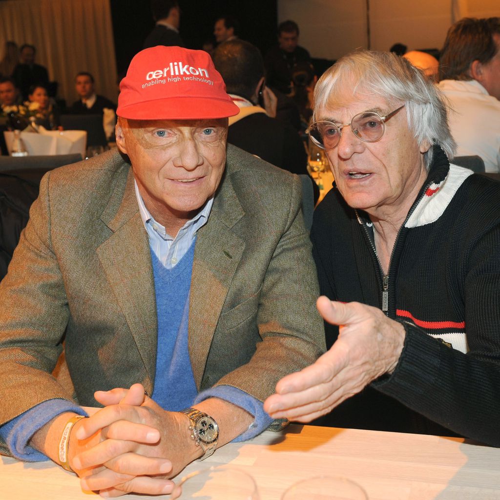 Niki Lauda und Bernie Ecclestone in Kitzbühel