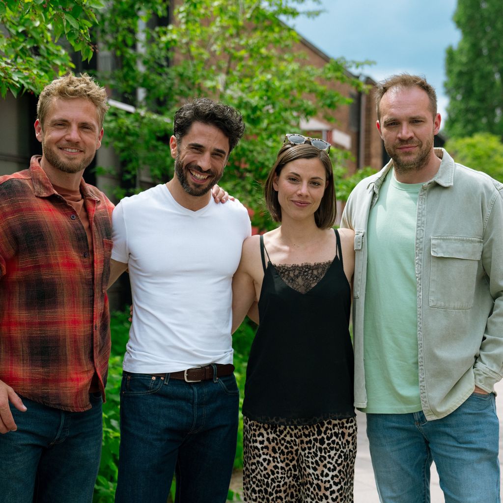 Niklas Osterloh, Jan Kittmann Anna-Katharina Fecher und Patrick Heinrich, GZSZ-Schauspieler
