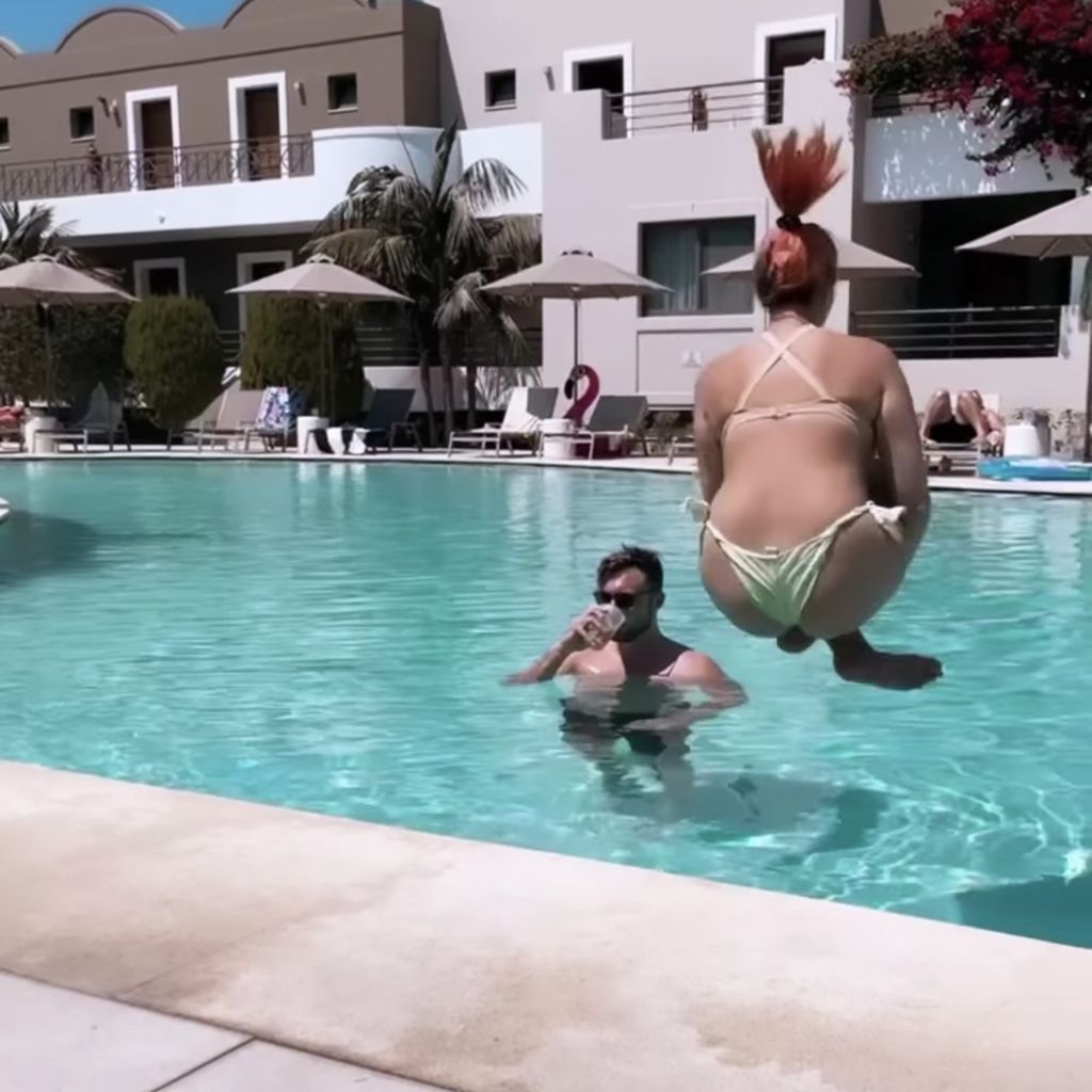Niko Griesert und Hannah Kerschbaumer im Griechenlandurlaub