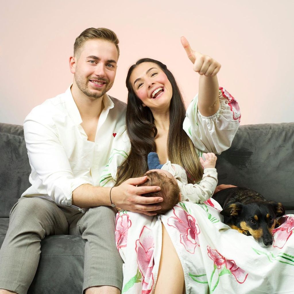 Niko Kronenbitter, Katharina Esenblut und ihr Sohn