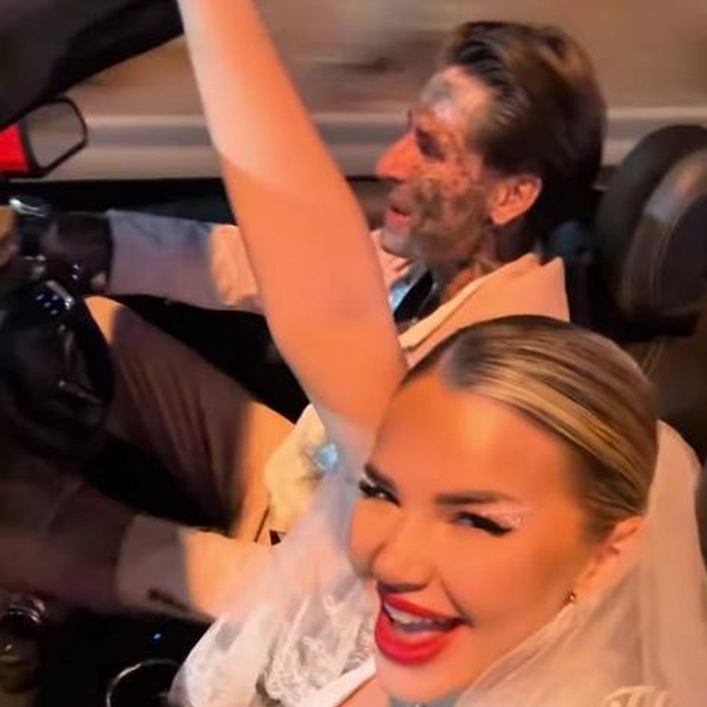 Nikola Glumac und Kim Virginia nach ihrer Las-Vegas-Hochzeit