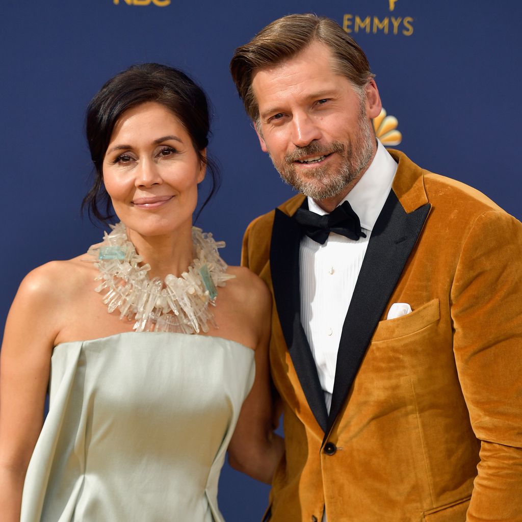 Nikolaj Coster-Waldau und seine Frau Nukaaka bei den Emmy Awards 2018