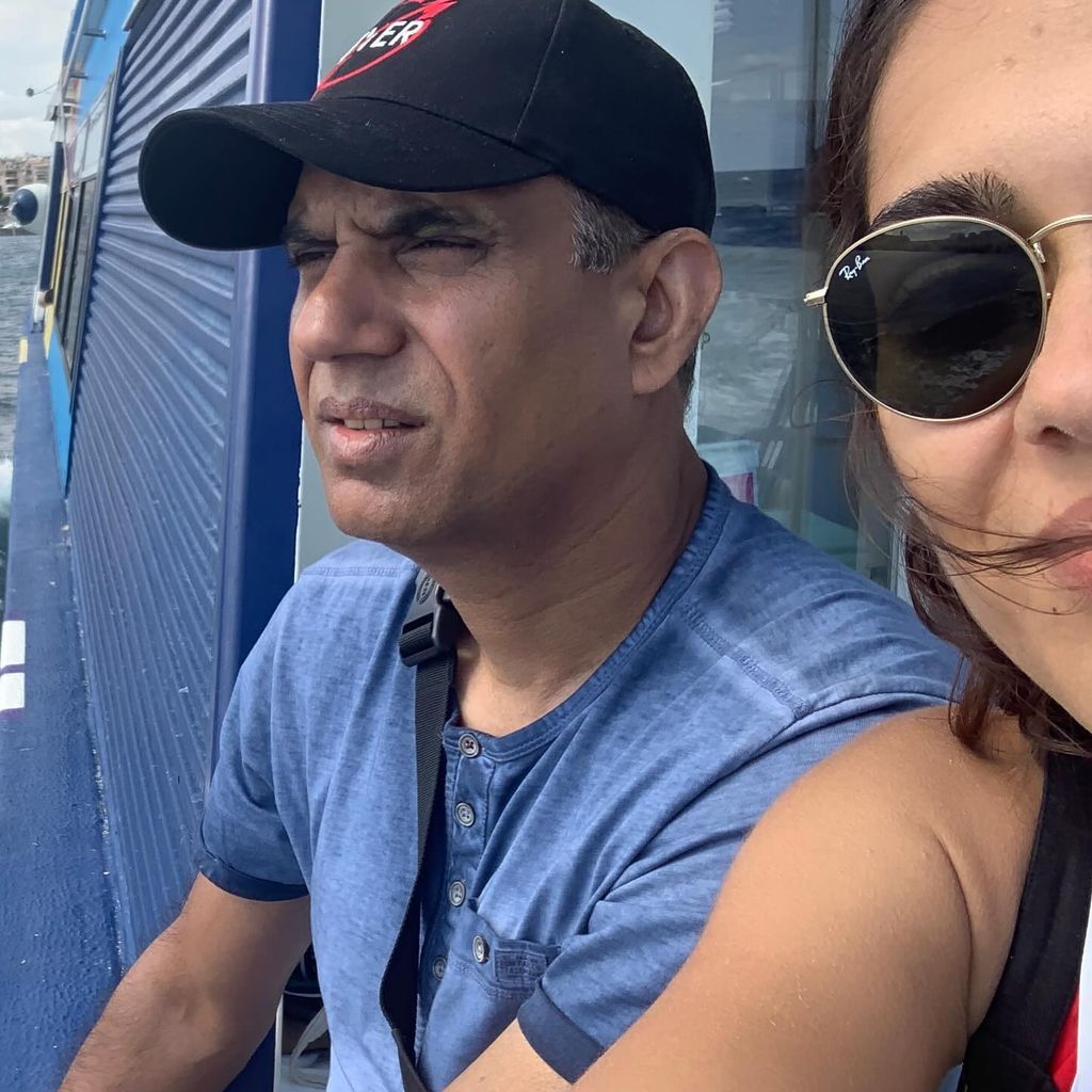 Nilam Farooq und ihr Vater Amjad