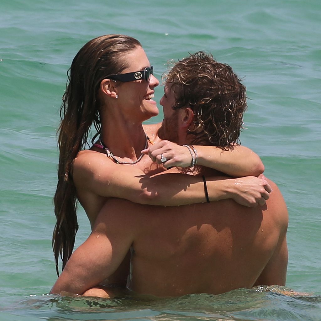 Nina Agdal und Logan Paul in Miami, 2023