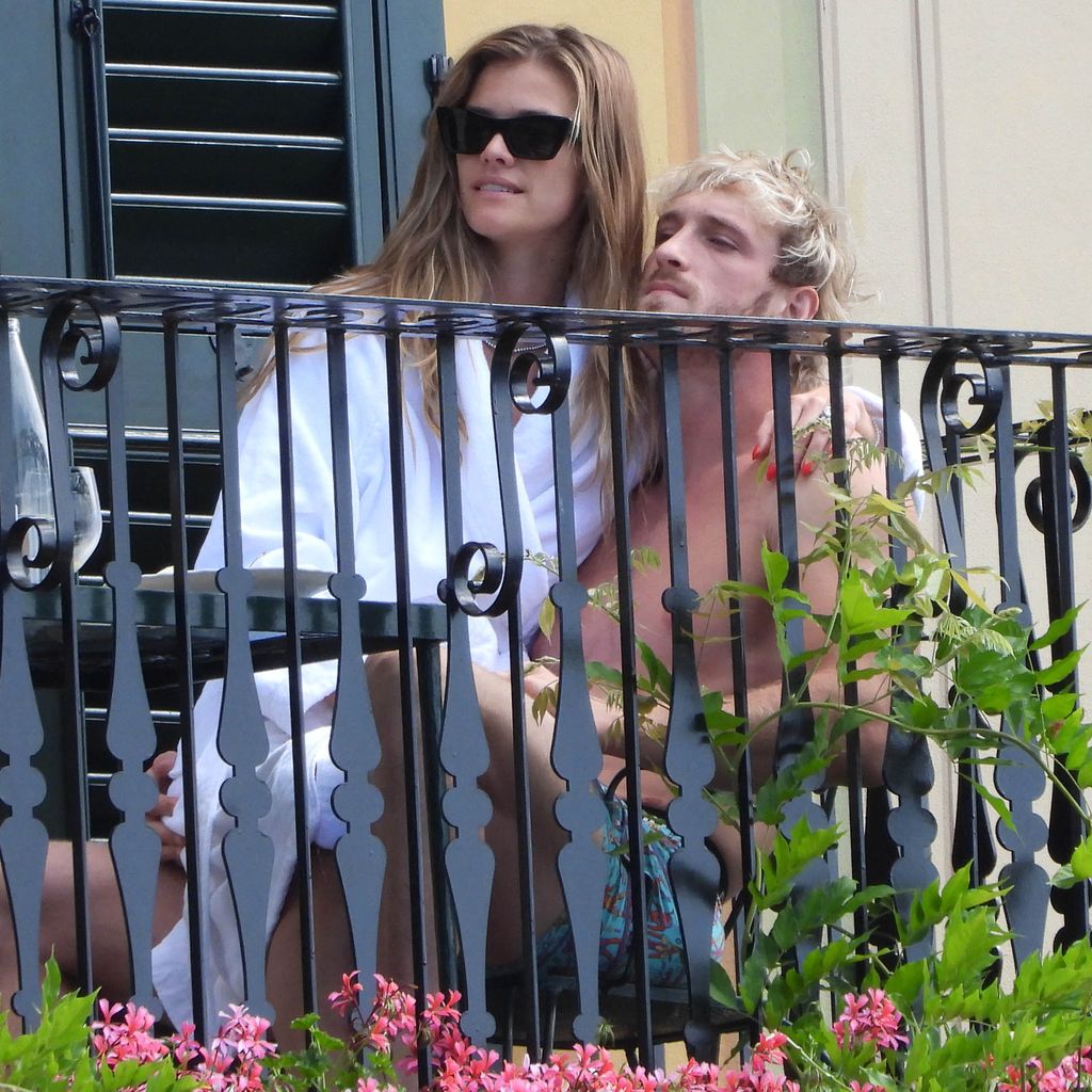 Nina Agdal und Logan Paul in Portofino im Juli 2023