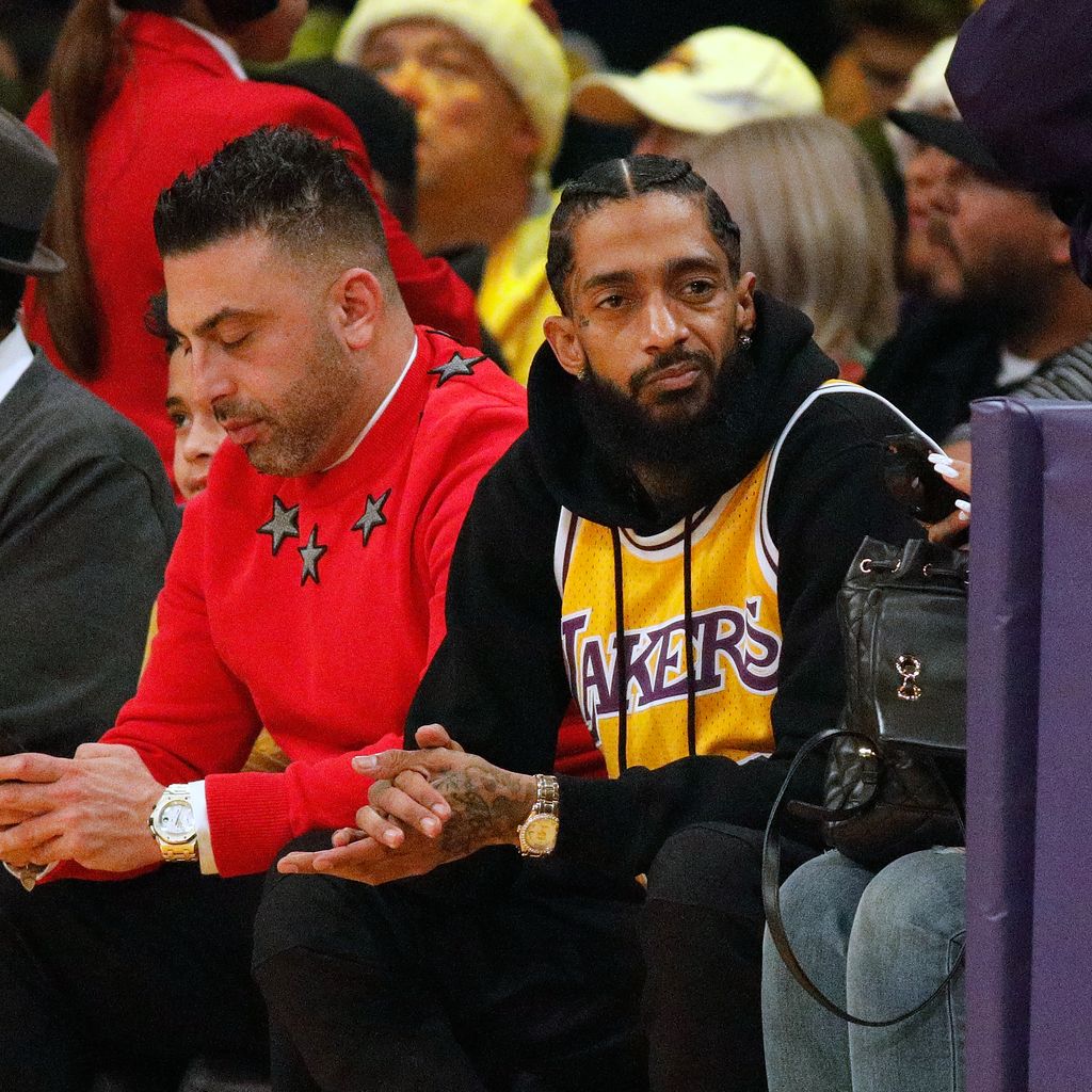 Nipsey Hussle bei einem Basketballspiel