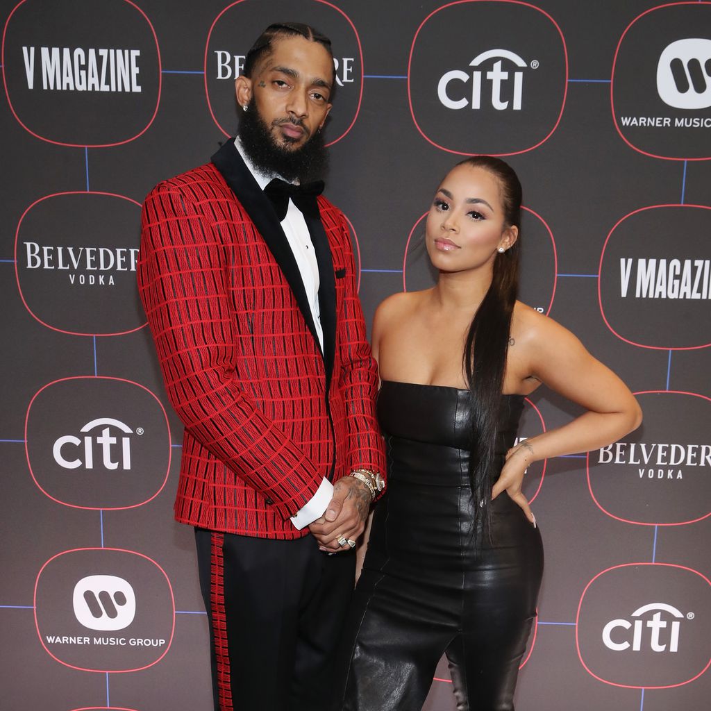 Nipsey Hussle und Lauren London bei einer Pre-Grammy Party