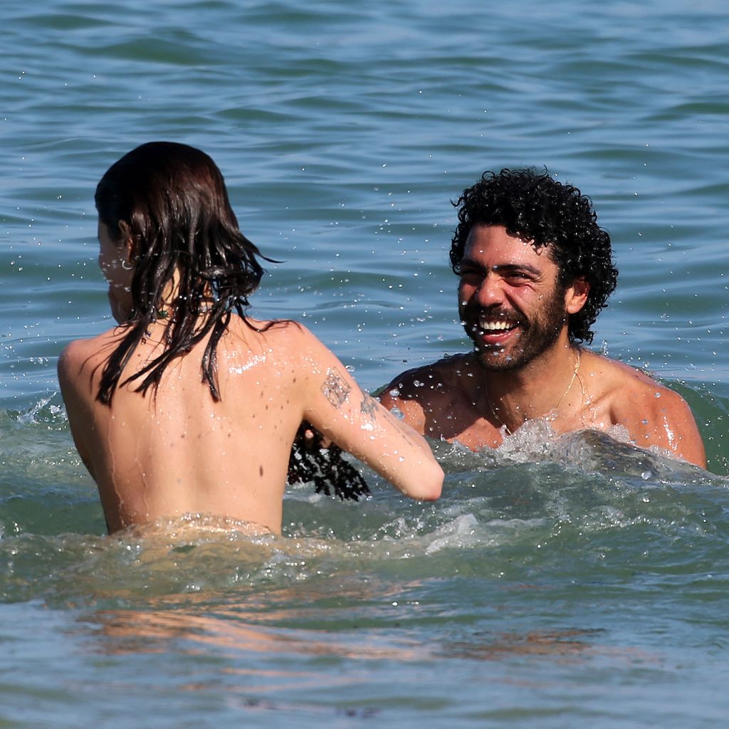 Noah Becker (r.) und seine Freundin Emily Or in Miami