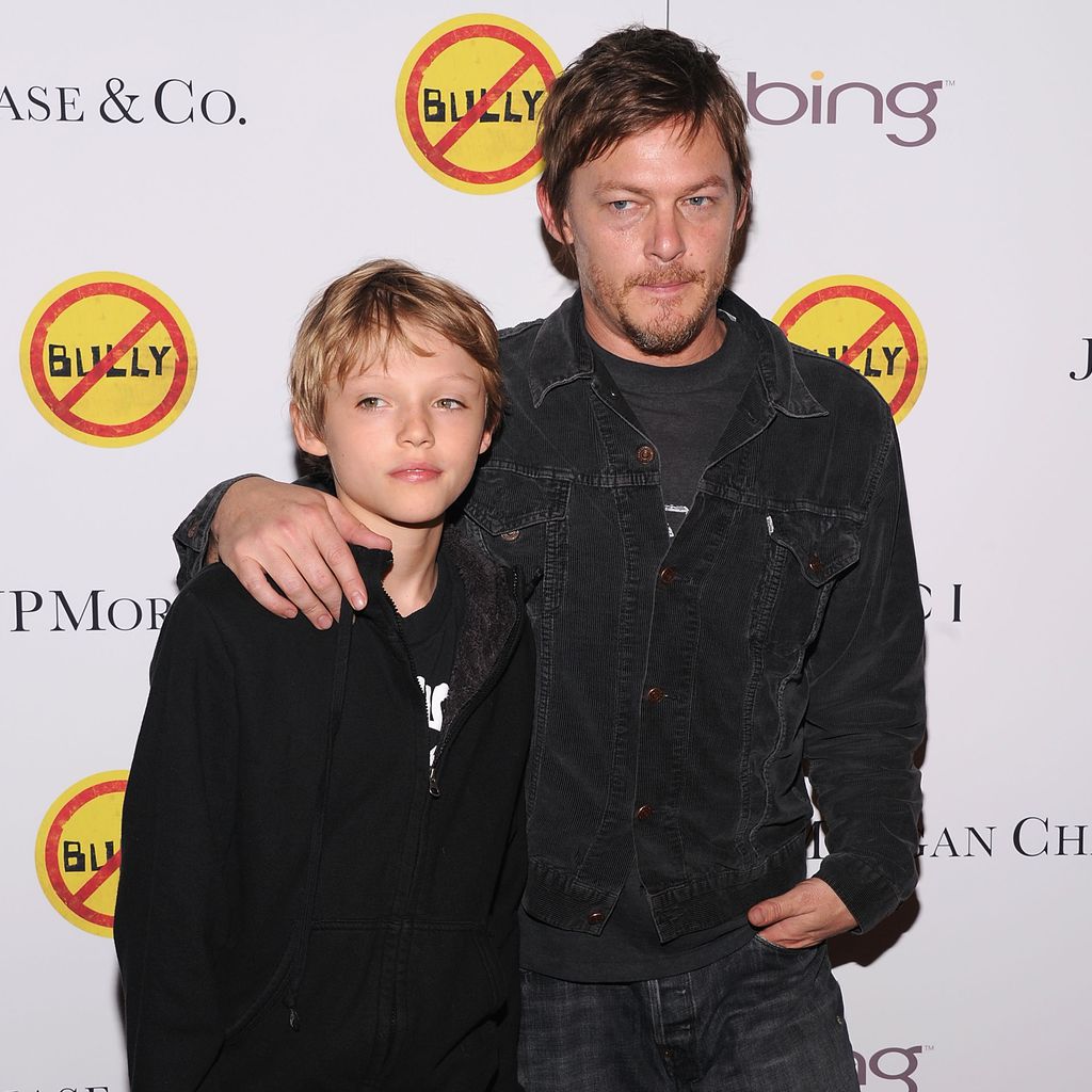 Norman Reedus mit seinem Sohn Mingus 2012