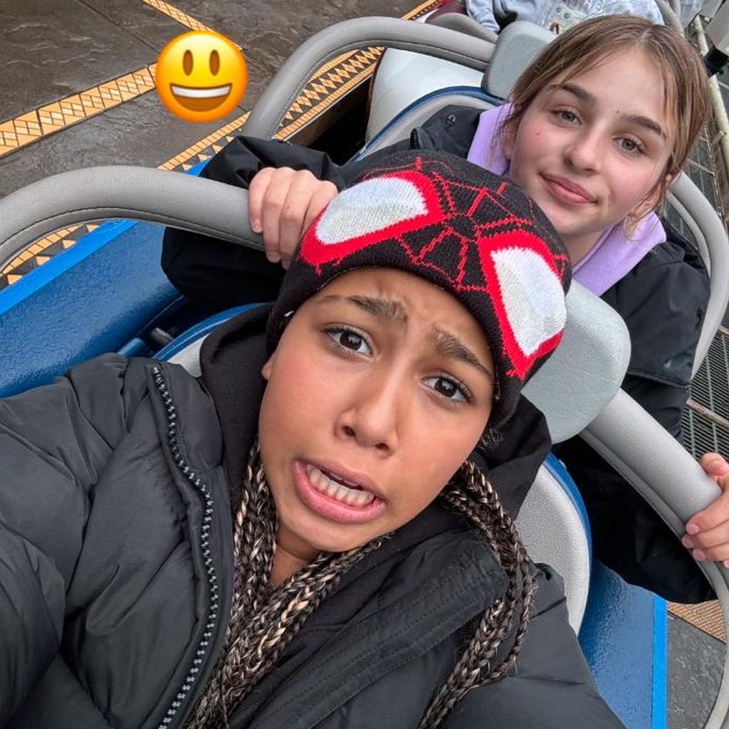 North West und eine Freundin, im Januar 2024