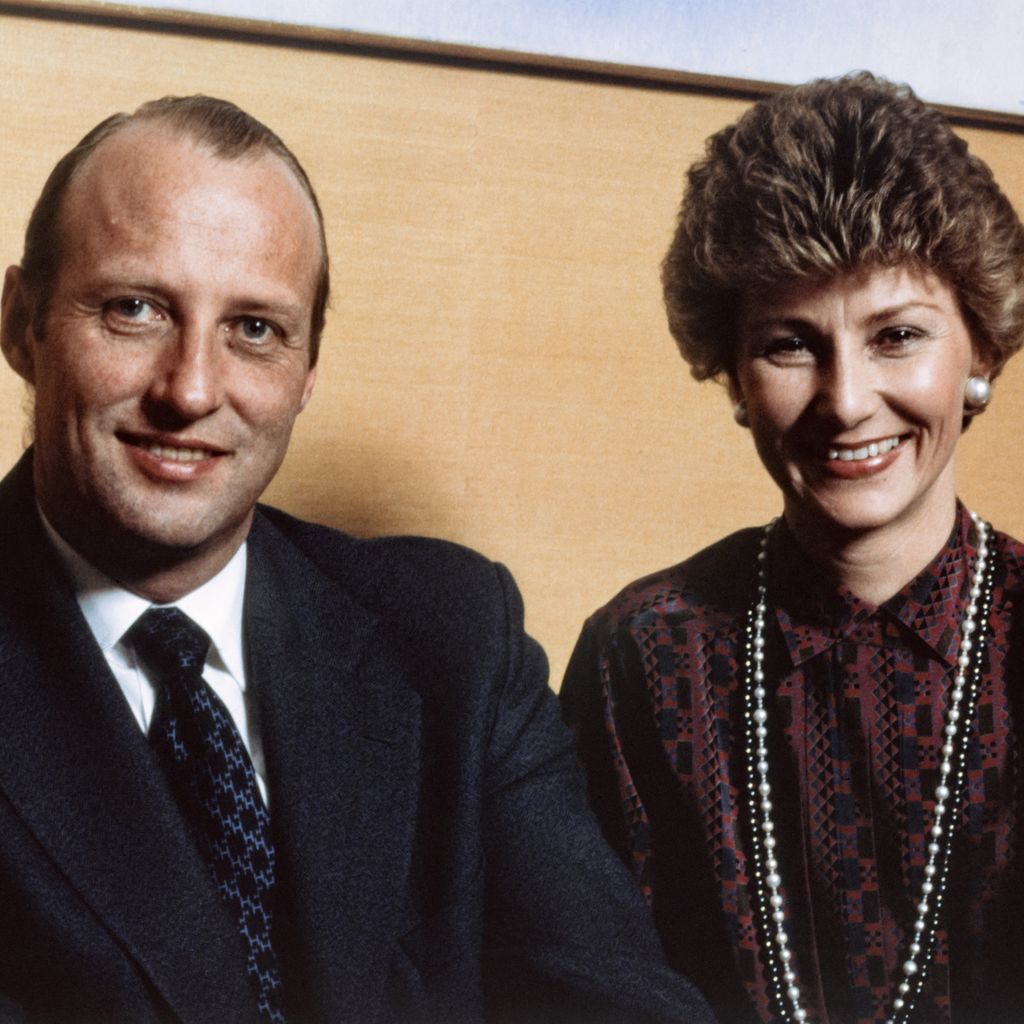 Das Königspaar Harald und Sonja von Norwegen in Oslo, Januar 1981