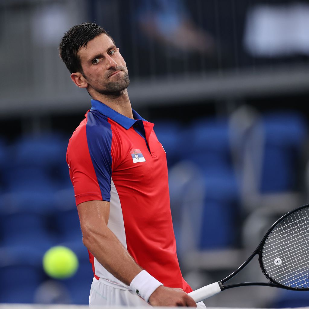 Novak Djokovic bei den Olympischen Spielen im Juli 2021