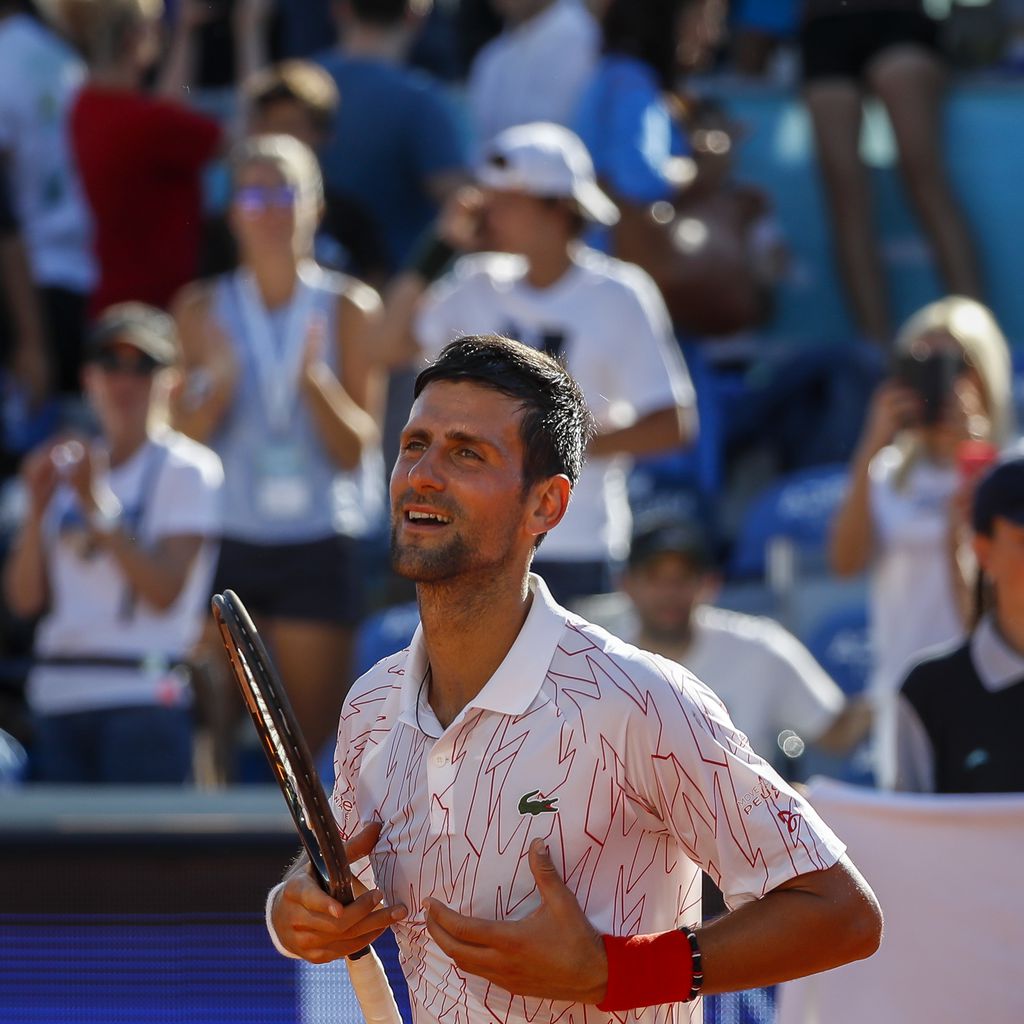 Novak Djokovic bei der Adria Tour in Belgrad