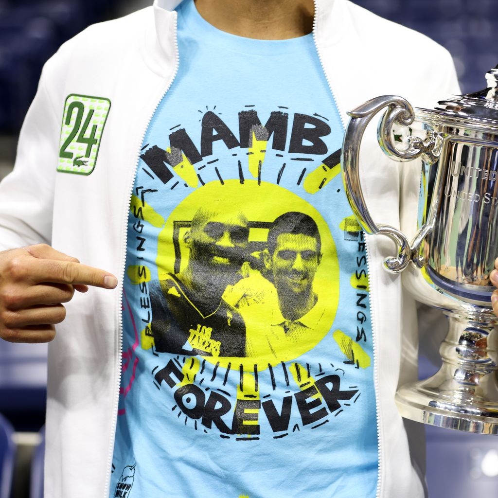 Novak Djokovic nach seinem Sieg bei den US Open