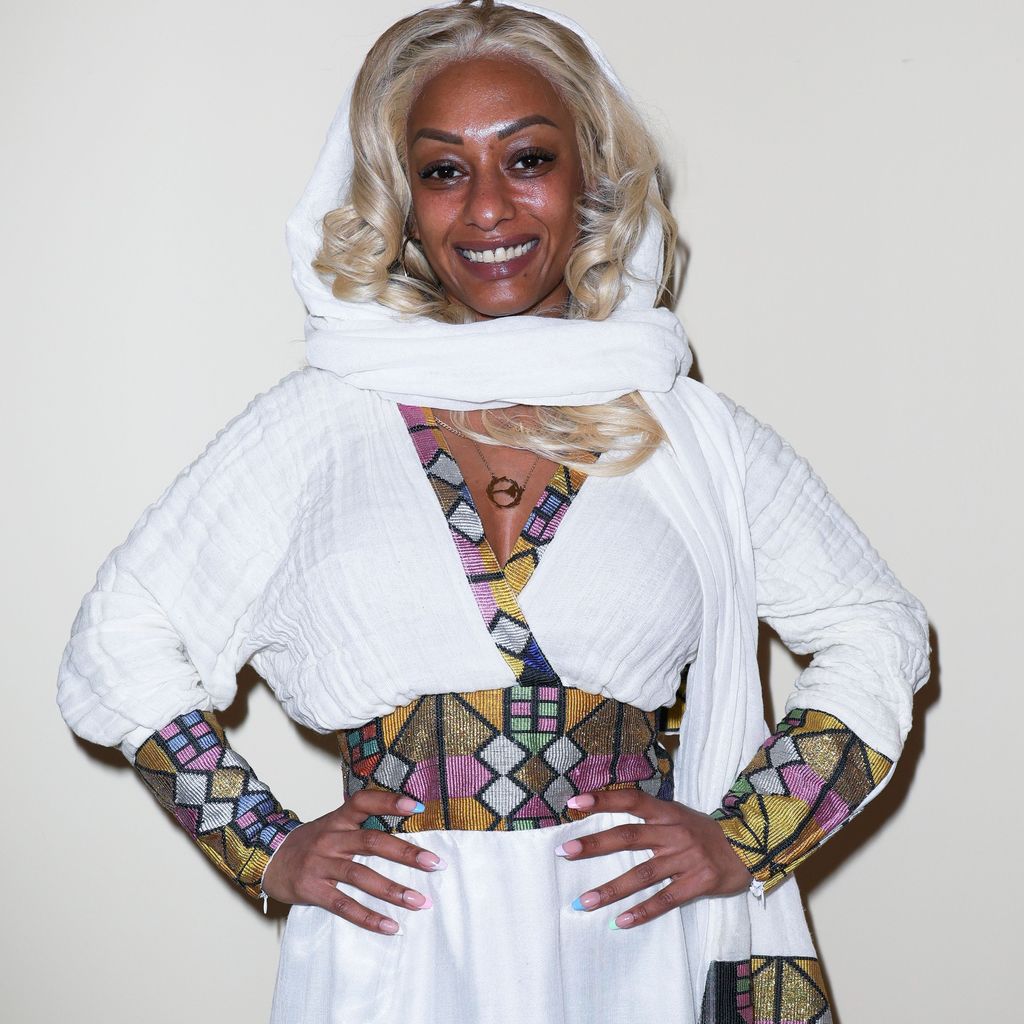 Nura bei der Marina Hoermanseder Fashion Show