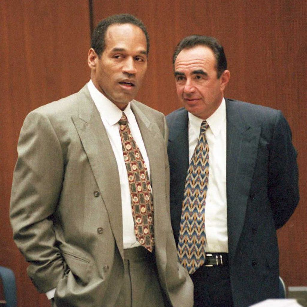 O.J. Simpson und Robert Shapiro vor Gericht, Februar 1995